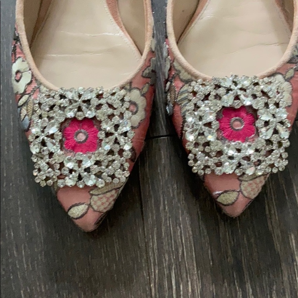 Stuart Weitzman Brocade Flats